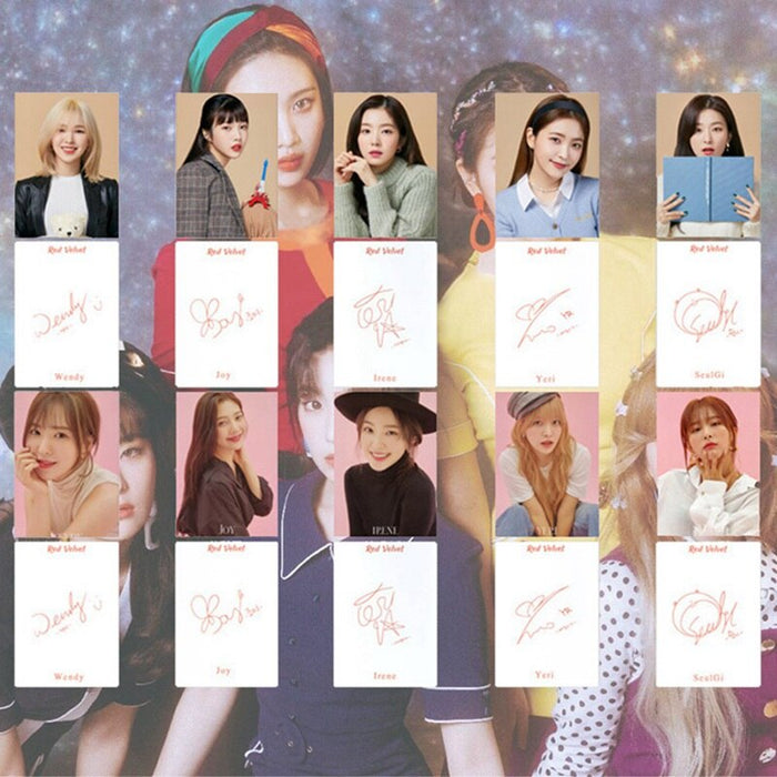10Pcs/Set KPOP Red Velvet Photo Card Album Paper Cards Self Made LOMO Card Photocard