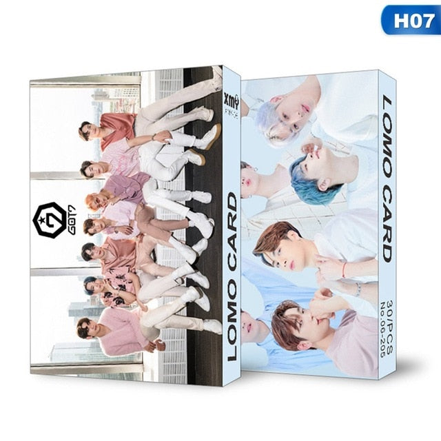 30PCS/Set Kpop STRAY KIDS TXT Twice GOT7 EXO ITZY LOMO Card Good Quality Album Poster HD Photocard Fans Gift