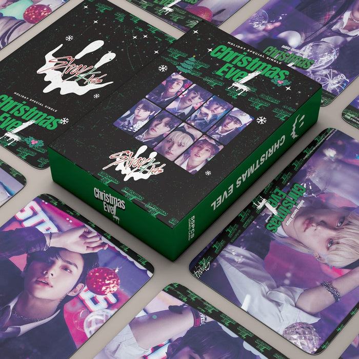 55 Pcs/Set 2021 KPOP Stray Kids Christmas Evel Lomo Cards New Music Album HD Photocards Postcard Korean Fashion Gift