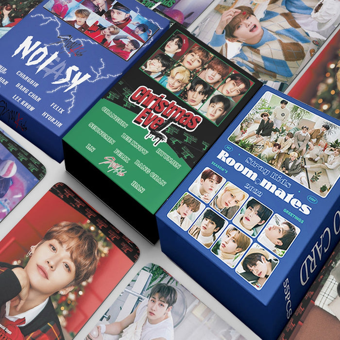 55pcs/set Kpop Stray Kids Christmas Evel New Plbum Lomo Cards High Quality Photo Album Card Postcard Korean Fashion Photocards