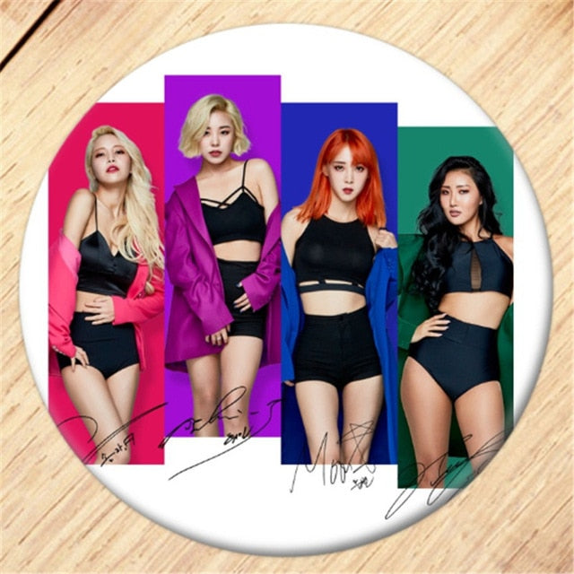 Kpop MAMAMOO Brooch Pin Badges For Clothes Backpack Decoration Jewelry