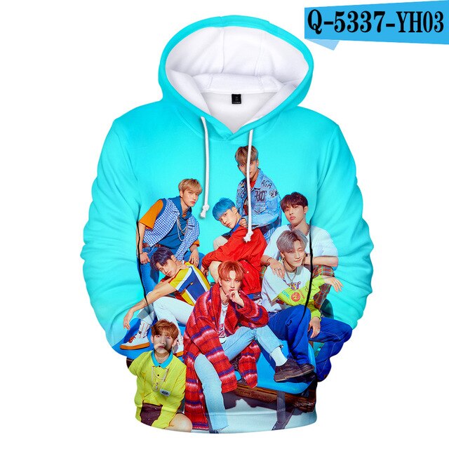 K POP KPOP K-POP ATEEZ Album 3D Printed Women/Men Hoodies Sweatshirts Korean Fashion Long Sleeve Fleece Hooded Jacket Tracksuit