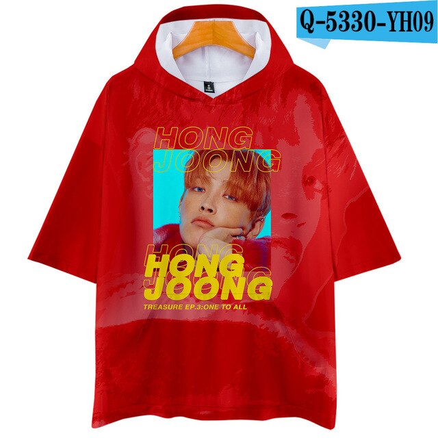 Korean KPOP ATEEZ Album 3D Hooded Women Men  Loose T-shirt Tops - Kpopshop