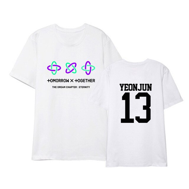 Korean Kpop TXT The Dream Chapter STAR Album Shirts Hip Hop K-pop Clothes Hip Hop Tshirt Summer Tops Short Sleeve Tee Shirts