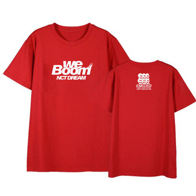 Kpop NCT DREAM We Boom Album Shirts Streetwear Loose Tshirt T Shirt Short Sleeve Tops T-shirt - Kpopshop