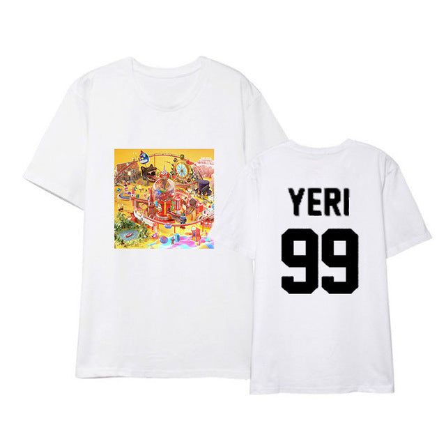 Kpop Red Velvet mini 4 Album Shirts Streetwear Loose Tshirt T Shirt Short Sleeve Tops T-shirt - Kpopshop
