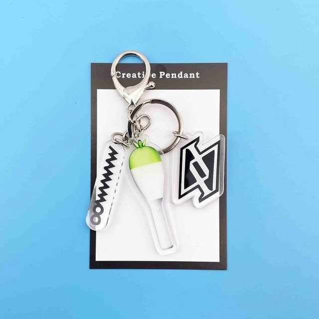 Kpop TWICE keychain Mamamoo Exo SJ Seventeen  LIGHT STICK Key chain Pendant high quality