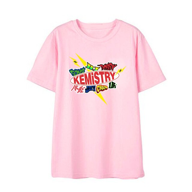 Kpop iKON 2019 Japan KEMISTRY Album Fashion Shirts Streetwear Loose Tshirt T Shirt Short Sleeve Tops T-shirt - Kpopshop