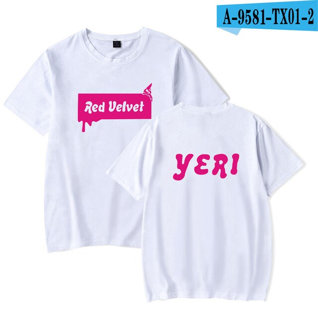 Red Velvet Korean Girls Team Summer T-shirt Oversize Kpop Women/men Pullovers Soft Casual Highstreet Tshirt Oversize