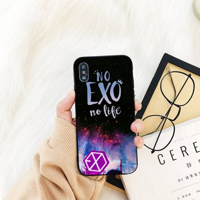 EXO Phone Case For iPhone 11 8 7 6 6S Plus X XS MAX 5 5S se 2020 11 12pro max iPhone XR case