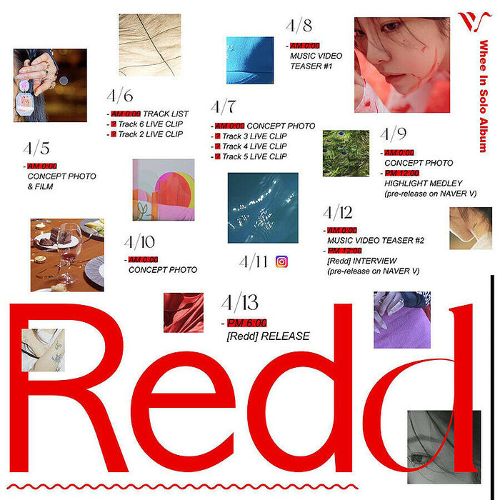 [PRE-ORDER] MAMAMOO WHEE IN REDD 1st Mini Album