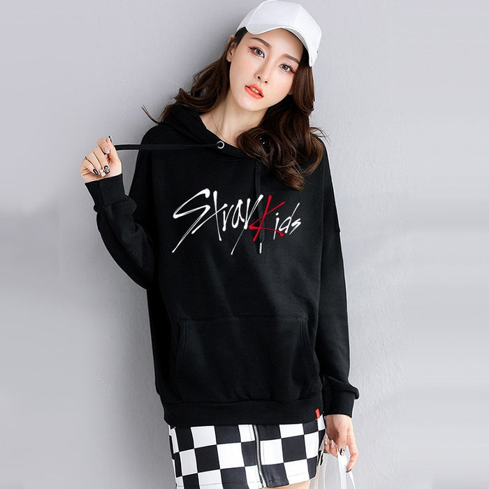 stray kids sweatshirt kpop oversized hoodie graphic print Korean clothes oversize ladies fall clothing