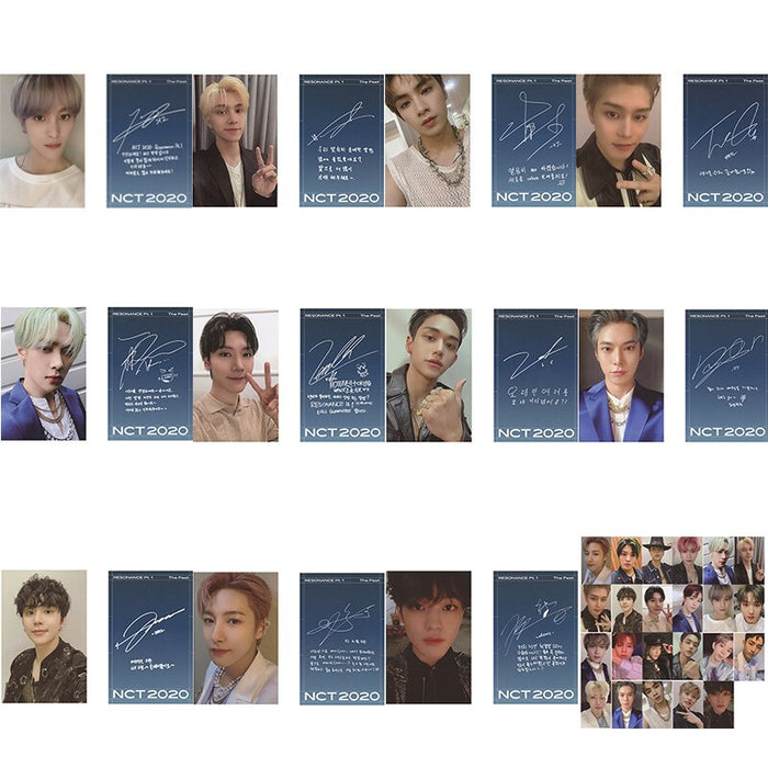 1/23PCS KPOP 2020 NCT Photocard RESONANCE PT.1 New Album Signature Blue Ins Small LOMO Card Self Made For Fans Gift Collection
