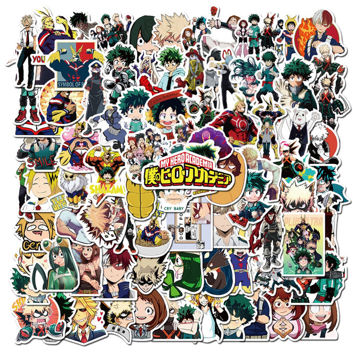 10/50/100pcs My Hero Academia Stickers Laptop Skateboard Izuku Midoriya Might Boku No Hero Academia Anime Character Sticker