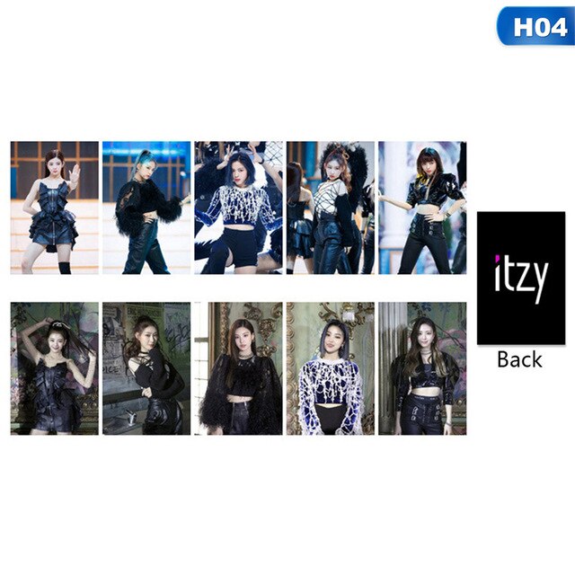 10 Pcs/Set ITZY IT'z ME Photocard Photo Card PVC Crystal Card Stickers For Bus Student Card Stationery Set