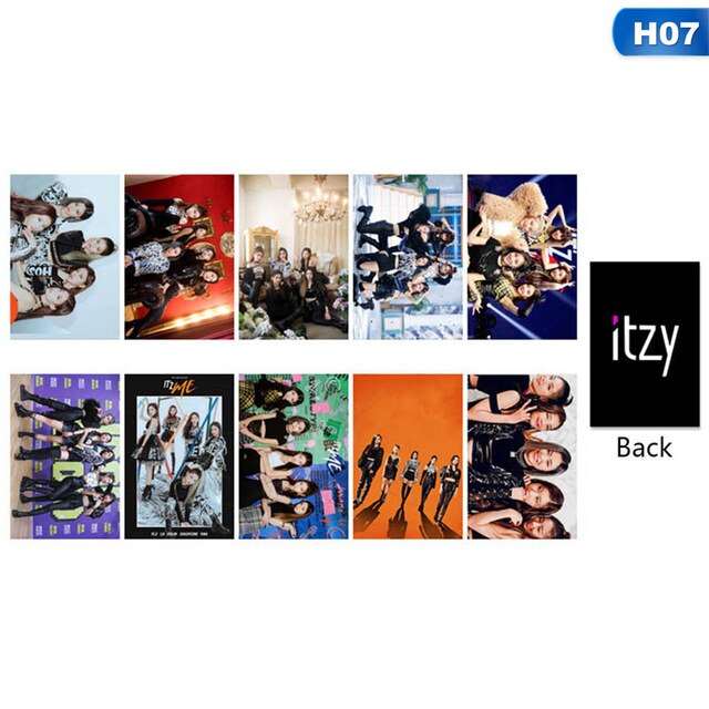10 Pcs/Set ITZY IT'z ME Photocard Photo Card PVC Crystal Card Stickers For Bus Student Card Stationery Set