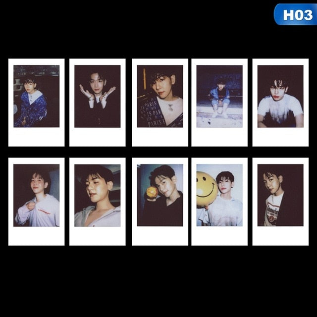 10PCS/Lot KPOP EXO Album Self Made LOMO Cards BAEK HYUN Paper Cards Photocards For Fans Gift Stationery