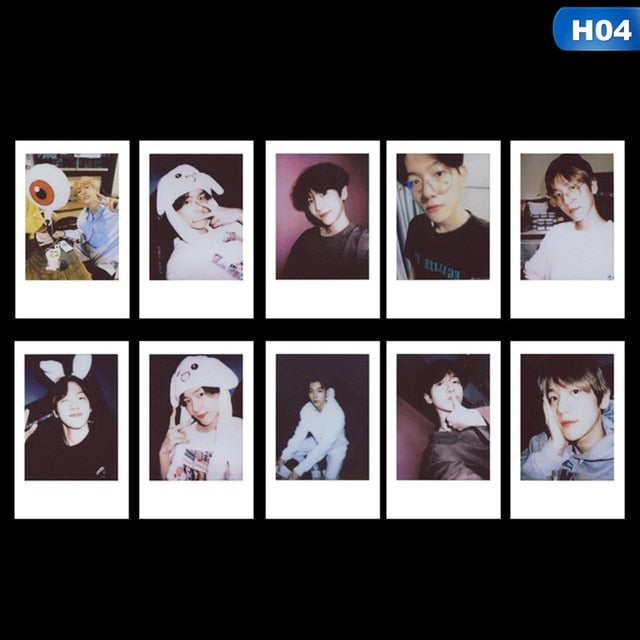 10PCS/Lot KPOP EXO Album Self Made LOMO Cards BAEK HYUN Paper Cards Photocards For Fans Gift Stationery
