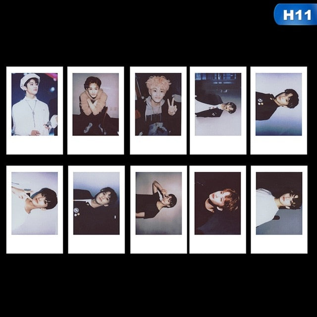 10PCS/Set KPOP NCT 127 Taeyong WINWIN Photo Cards Poster LOMO Cards Self Made Paper Photocard Fans Gift Collection