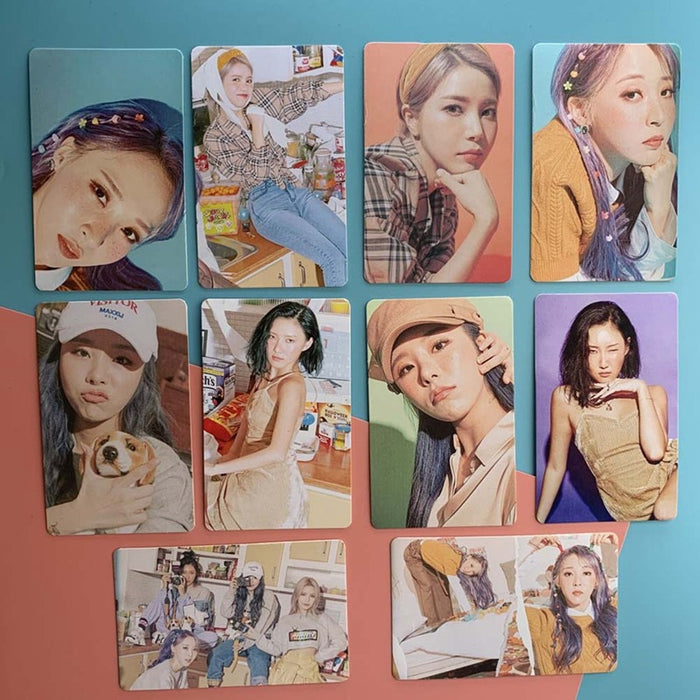 10PCS/Set Kpop Mamamoo 2020 Seasons Greetings Paper Lomo Card Photo Card Poster Photocard Fans Gift Collection