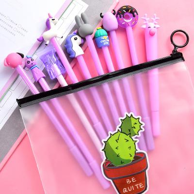 10Pcs/Set Gel Pen Unicorn Pen Stationery Kawaii School Supplies Gel Ink Pen School Stationery Office Suppliers Pen Kids Gifts