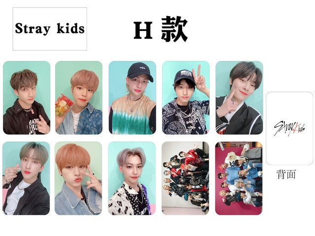 10pcs/set Kpop Stray Kids Photocard New Arrivals HD photo Double side print K-pop stray kids Lomo Cards new arrivals