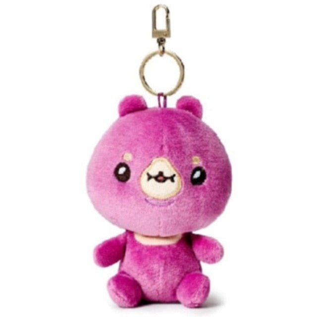 12Cm Monsta X Cute Plush Toy Pendant Cartoon Bag Keychain Plush Doll  Cute Stuffed Toys Keyring