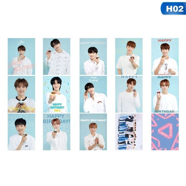 14Pcs/Set KPOP Seventeen Team  Album Collection Love Letter Photo Card PVC Cards Self Made LOMO Card Photocard Fans Collection
