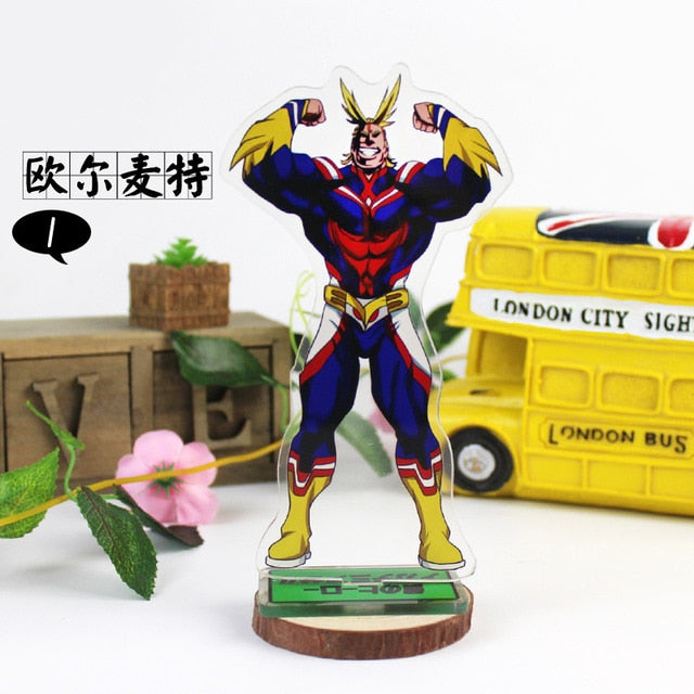 16cm My Hero Academia Anime Figure Acrylic Stand Model Toy Deku Might Shigaraki Tomura  Anime Collection DIY Action Figures Toys