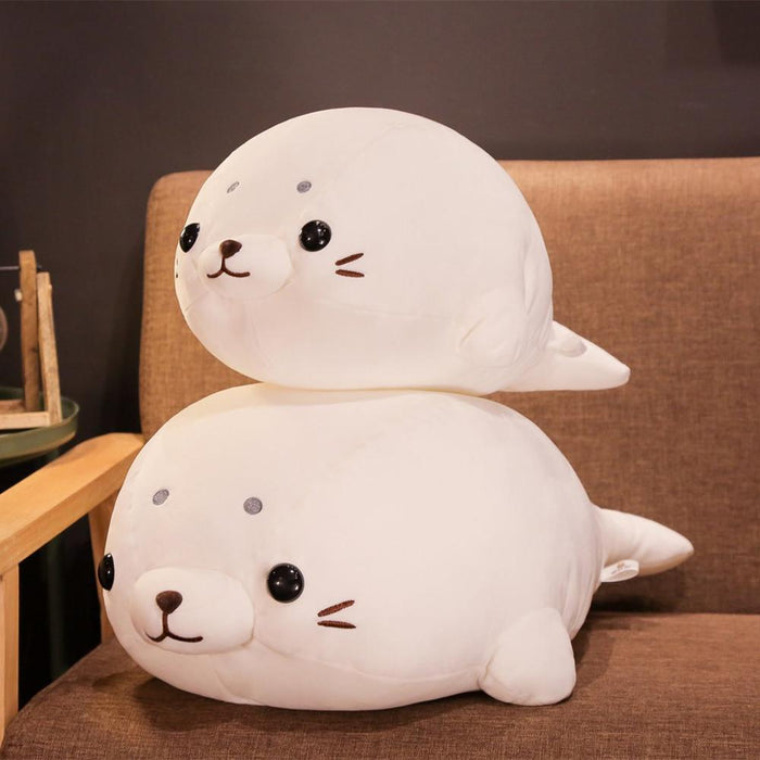 1pc 50/60cm Soft Down Cotton Lying Seal Plush Toys Lovely Stuffed Animal Doll Kawaii Pillow  Gift for Kids