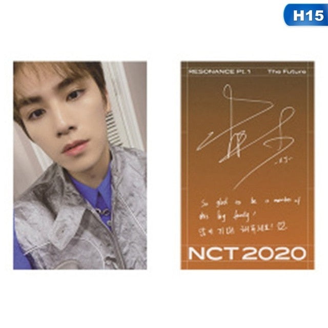 1pc NCT 2020 : RESONANCE Pt. 1 Lomo Photo Card Kpop HD Photocard Signature Small Card