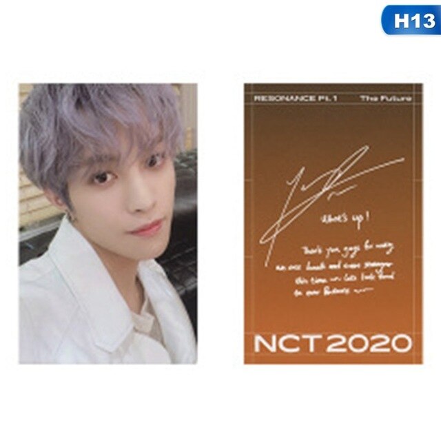 1pc NCT 2020 : RESONANCE Pt. 1 Lomo Photo Card Kpop HD Photocard Signature Small Card