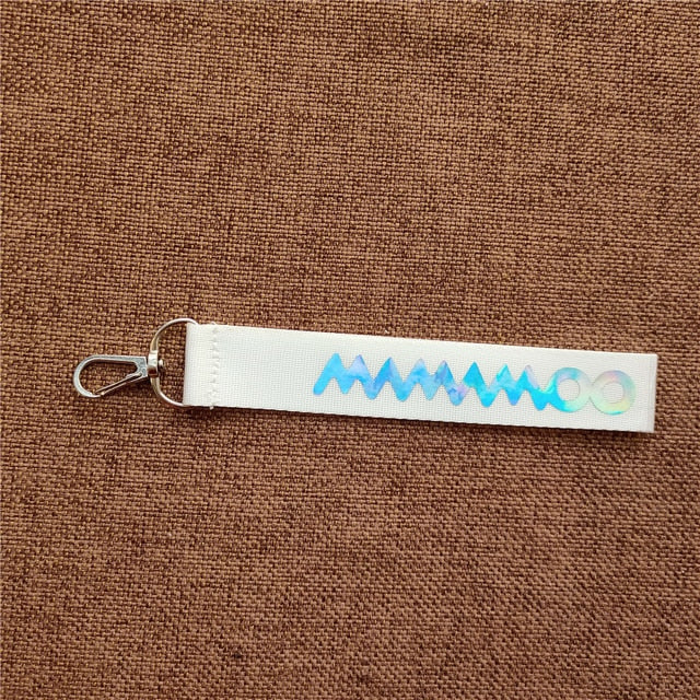 Mamamoo Lanyard Laser Name Strip Mobile Phone Pendant Key Chain