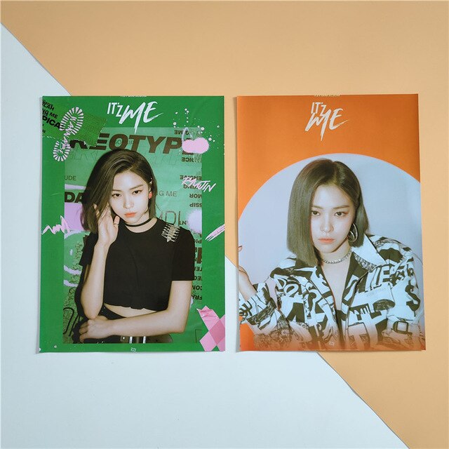 2 Pcs / Set Kpop ITZY New Album IT'z ME Poster DALLA DALLA ICY WANNABE Prints Clear Image Well Hanging Home Decoration