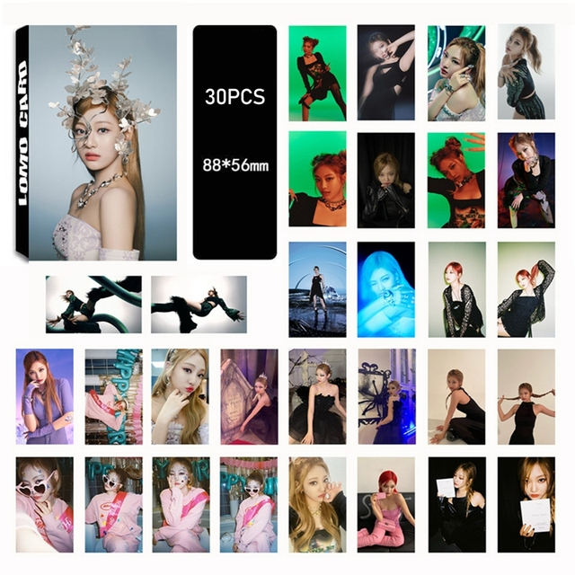 30Pcs/set Kpop Aespa Photocards WINTER KARINA Postcards New Album Savage Self Made HD LOMO Cards Photo Card Fans Collection Gift