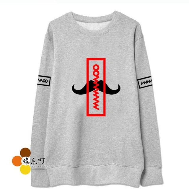 kpop mamamoo album cover same moustache  pullover sweatshirt