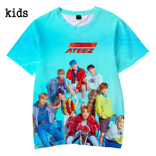 KPOP ATEEZ 3D Children T-shirts Spring/KPOP  Kpop tshirt - Kpopshop