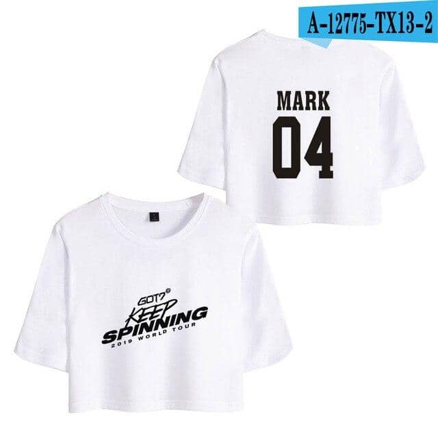 Kpop Newest 2019 KPOP GOT7 WORLD TOUR KEEP SPINNING NEW print Women Crop Tops Short Sleeve T-shirt Trendy Streetwear Girls Sexy T Shirt that you'll fall in love with. At an affordable price at KPOPSHOP, We sell a variety of 2019 KPOP GOT7 WORLD TOUR KEEP SPINNING NEW print Women Crop Tops Short Sleeve T-shirt Trendy Streetwear Girls Sexy T Shirt with Free Shipping.