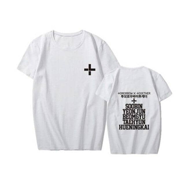 New Kpop TXT Called Tomorrow X Together YEONJUN SOOBINs T Shirts Hip-hop Sleeve T-shirts - Kpopshop