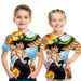 Kids Dragon Ball Z 3D Anime Goku Vegeta T-shirts Dragonball Shirt Super Saiyan Vegeta Children - Kpopshop