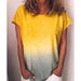 Women Gradient Tops Lady Loose T-shirts oversized S-5XL s - Kpopshop
