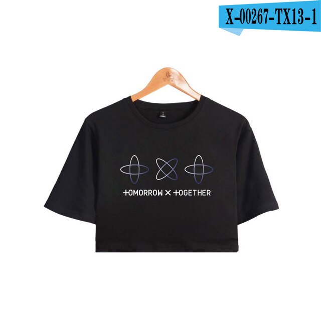 2019 TXT Tomorrow X Together Print Summer Shorts T-shirts Women Sexy Clothes Hot Sale Casual Harajuku Plus Size XXL