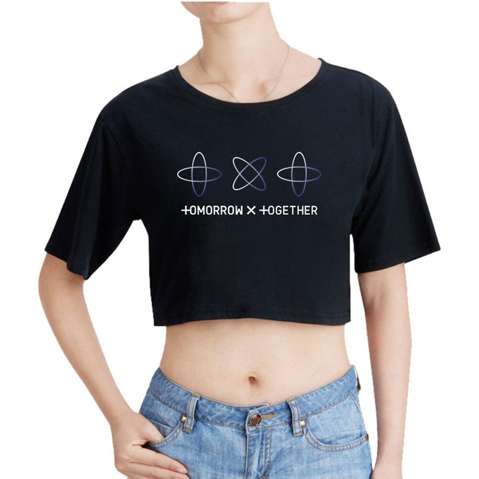 2019 TXT Tomorrow X Together Print Summer Shorts T-shirts Women Sexy Clothes Hot Sale Casual Harajuku Plus Size XXL