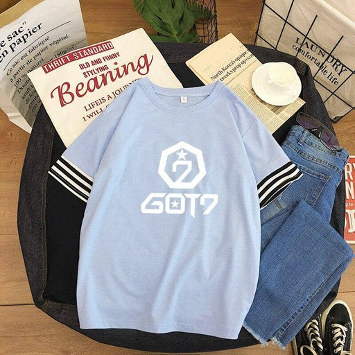 Kpop Newest 2019 cotton t shirt kpop GOT7 Japanese style small fresh round neck girl T-shirt korean kawaii Tee shirt women loose summer tops that you'll fall in love with. At an affordable price at KPOPSHOP, We sell a variety of 2019 cotton t shirt kpop GOT7 Japanese style small fresh round neck girl T-shirt korean kawaii Tee shirt women loose summer tops with Free Shipping.