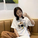 Kpopshop Originals - new women  O-neck chic basic t-shirts korean vintage womens  tops - Kpopshop