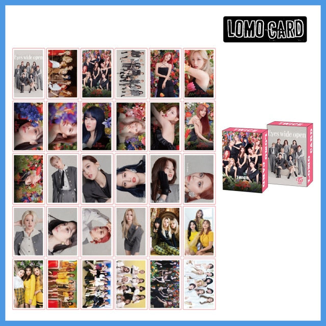 2022 NEW 54pcs/set TWICE Postcard Photo Lomo Cards New Album FORMULA OF LOVE THE FEELS TASTE OF LOVE Cards Kpop TWICE Photocards