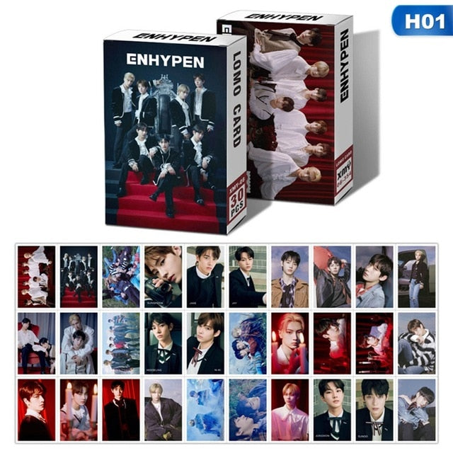 30PCS/Set KPOP ENHYPEN NCT 2020 NCT DREAM Photocard RESONANCE PT.1 New Album HD Photo LOMO Card For Fans Gift Collection