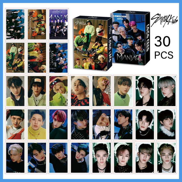 30pcs/box Kpop Stray kids TWICE ITZY IU NEW Ablum Postcard Lomo Cards Korea Group