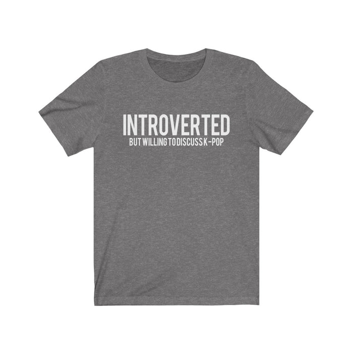 Introverted But Willing To Discuss K-Pop T-Shirt - Trendy Kpop T-shirts - Kpop Classic T-Shirt