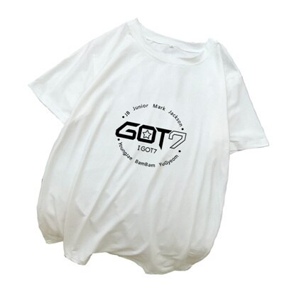 GOT7 KPOP  Korean Style Tees Fans Support T Shirts Women Camiseta Mujer